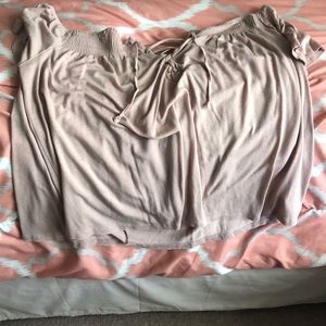 Pink off the shoulder shirt